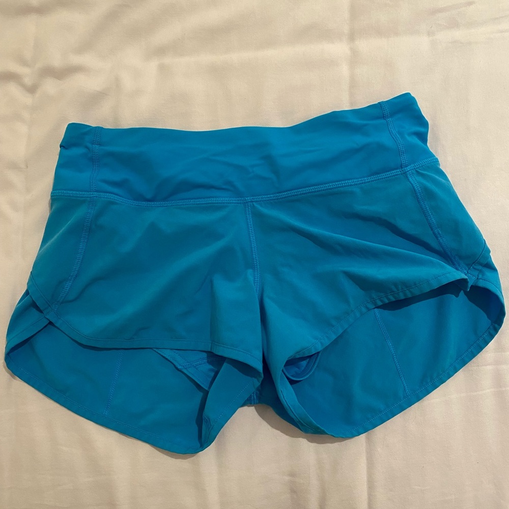 RARE Size 2 Blue lululemon speed up shorts